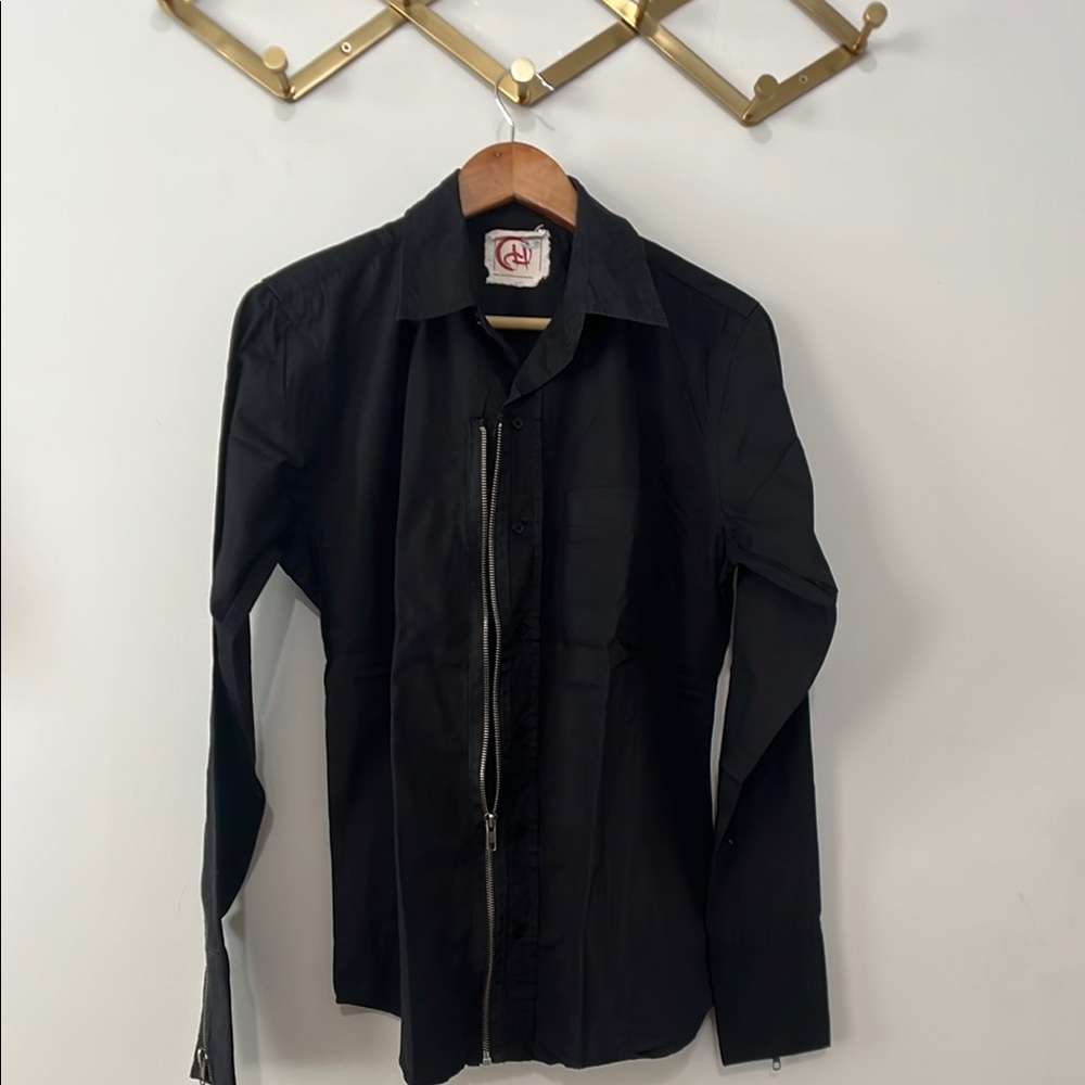 CHOR Men’s Button Down Zip Up Shirt